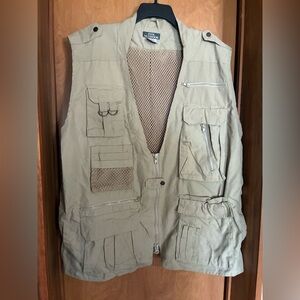 Fox Outdoor Men's Tan Utility Vest Photography Gorpcore XL Pockets